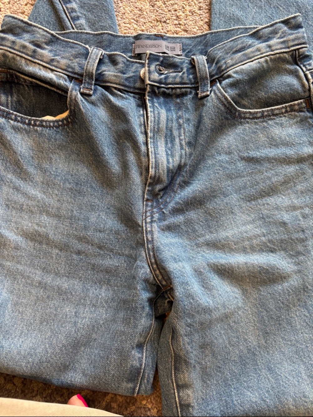 JW ANDERSON Light Blue Kids Denim Jeans Uniqlo